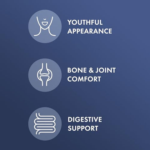 Complexo de Colágeno em Comprimidos, 30 Porções (90 Comprimidos), Suplemento Alimentar, Promove Pele com Aparência Jovem, Não-OGM, Certificado MSC - Dr. Mercola