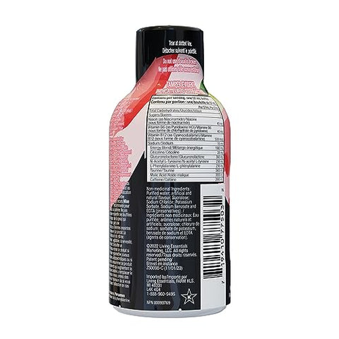 Living Essentials - 5-Hour Energy Shot Extra Strength Sem Açúcar Sabor Melancia 1,93 oz (Embalagem com 12) – Energético de Marca