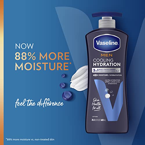 Men Hidratação Refrescante 3 em 1 Rosto e Mãos – 100g - Vaseline