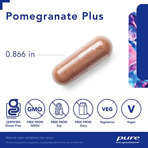 Pomegranate Plus | Suporte Antioxidante para Saúde Vascular e Celular* | 120 Cápsulas - Pure Encapsulations