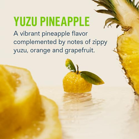 Hydration Multiplier® Energy – Yuzu Pineapple – Pó Hidratante em Sachês | Mistura em Pó de Bebida com Eletrólitos | Prático e Individual | Não-OGM | 1 Pacote (14g) - Liquid I.V.