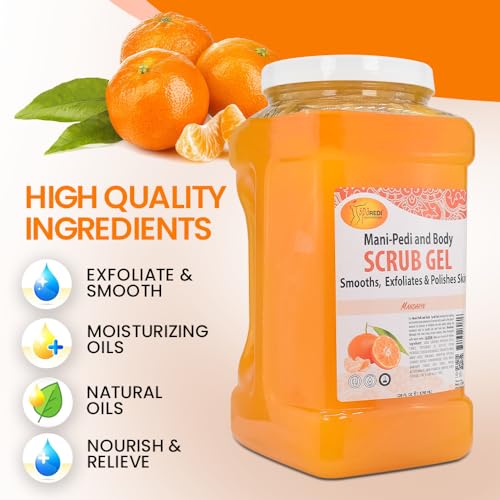 SPA REDI - Spa Redi Pedi Scrub Gel – Mandarin (Gal) | Gel Esfoliante para os Pés – Mandarina | 500g