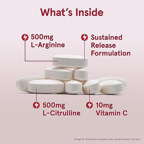Arginine-Citrulline Sustain: Suplemento Alimentar para Suporte Vascular e Produção de Óxido Nítrico, Saúde Cardiovascular, 120 Comprimidos, Fornecimento de 60 Dias - Jarrow Formulas