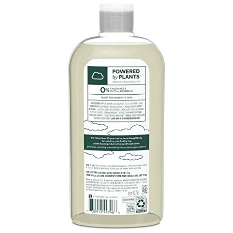 Recarga de Sabonete Líquido Seventh Generation, Livre de Fragrâncias, 500ml