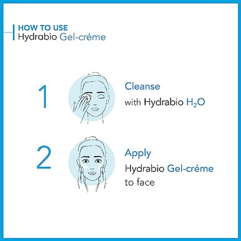 Bioderma - Gel-Creme Hidratante Hydrabio para Rosto – Textura Suave e Hidratação Profunda | Aquagenium Complexo Patenteado  Hydrabio
