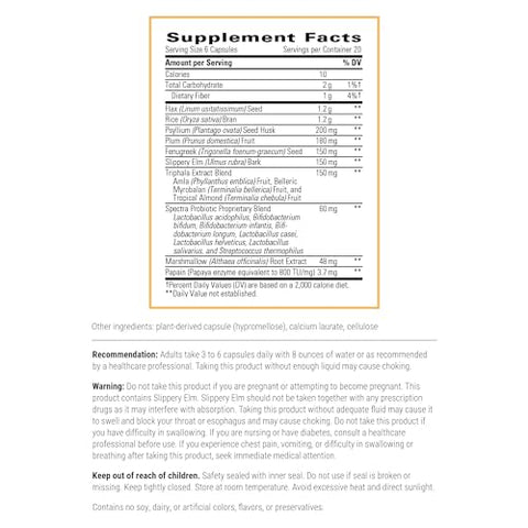 Blue Heron – Complexo Detox com Fibras Alimentares, Ervas e Probióticos – Suporta a Função do Cólon – Inclui Feno-grego – Sem Lactose – 120 Cápsulas - Integrative Therapeutics