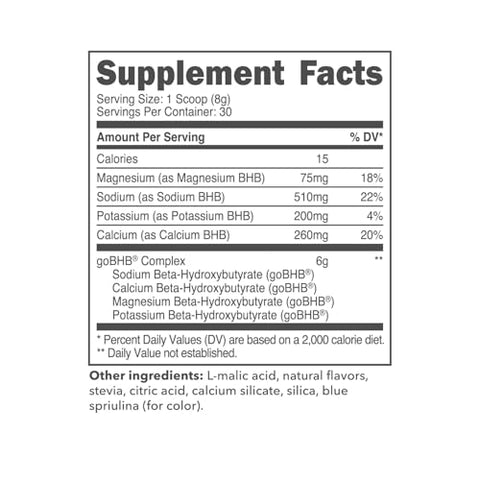 Keto BHB – Patriot Pop Flavor | 30 Porções – Suplemento de Cetonas Exógenas com goBHB, Sais de Beta-Hidroxibutirato | 30g - Ketologic