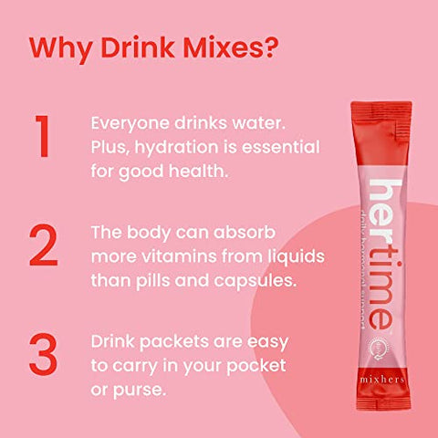 MIXHERS - Hertime PMS – Equilíbrio Hormonal para Mulheres – PMS | 60 cápsulas | 100% natural | Marca Hertime