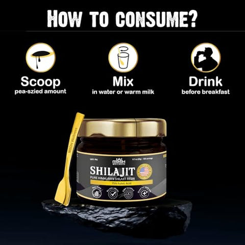 MBDH Wellness - Resina Premium de Shilajit do Himalaia Puro – 100% Natural – 30g