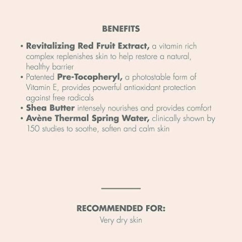 Creme Nutritivo Revitalizante Eau Thermale Avène RICH, Hidratante Facial Ultra Nutritivo, Não-comedogênico 50ml