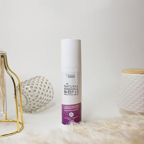 UltraSpa Skincare - BioLabs PRO Creme Natural Bioidêntico Estro 2.5, Combo para Mulheres Suprimento de Dois Meses (Sem Fragrância – 90g)