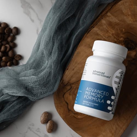 Fórmula Avançada de Memória, Suplemento Potencializador Cerebral para Memória e Foco, Acetilcolina, Alpha-GPC, NeuroFactor, Fabricado nos EUA, 60 Comprimidos - Advanced Bionutritionals