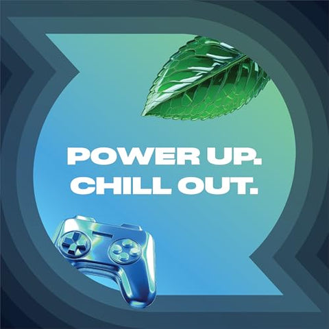 by 5 – Goma de Mascar de Menta Refrescante Sem Açúcar para Foco Mental, 10 Pacotes – 5g cada - RESPAWN