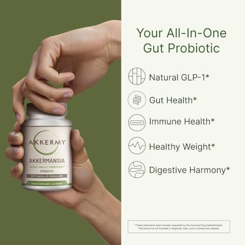 Akkermy - Akkermansia Muciniphila Probiótico para Perda de Peso – 60g