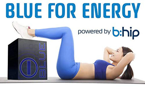 Blue Energy Blend - Bhip I – Bebida Energética Natural Azul – 100% Natural – Sem Queda – Energia Duradoura – 30 Sachês/Caixa – Vitaminas