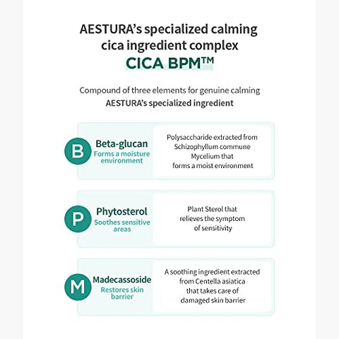A-CICA 365 Creme Calmante, Hidratação 48 Horas, Hidratante Facial para Pele Seca e Sensível, Creme de Centella Asiatica para Alívio de Vermelhidão, 60 ml - AESTURA