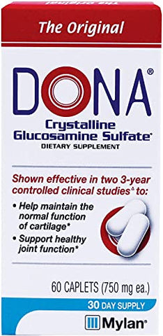 WynnPharm - Dona Glucosamina Sulfato Cristalina, 750 Mg, 60 Unidades (Pacote com 2 Total 120) – Marca Dona