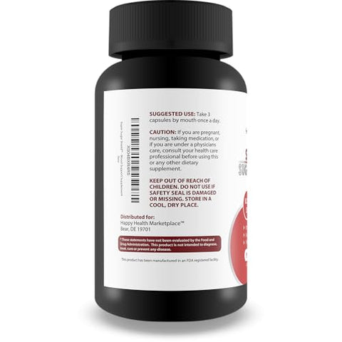 Happy Health Marketplace - Super Sugar Shield – Melhor Suplemento de Suporte à Glicose com Berberina – Saúde do Açúcar no Sangue