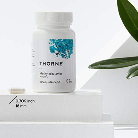Vitamina B12 – Methylcobalamina – Suporte para Coração e Saúde Nervosa, Função das Células Sanguíneas, Sono Saudável e Metilação – Livre de Glúten, Soja e Laticínios – 60 Cápsulas - THORNE