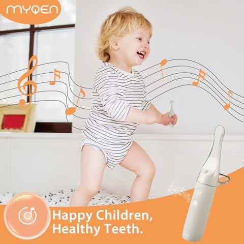MYQEN - Escova de Dentes Elétrica para Bebê, Marca Baby – Higiene Bucal Infantil