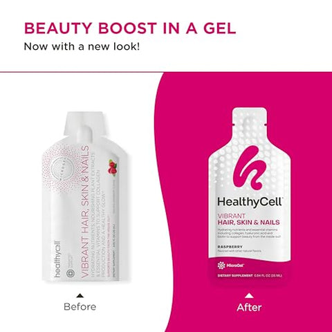 Cabelos e Pele Vibrantes – Fórmula Avançada – 60 Cápsulas - Healthycell