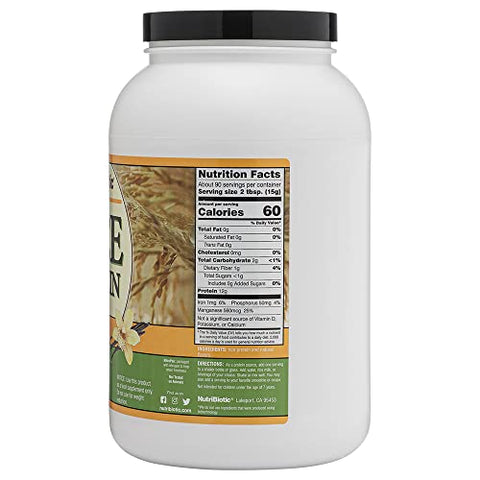 NutriBiotic - Nutribiotic Proteína de Arroz, Baunilha, 3 Libras (1360g)