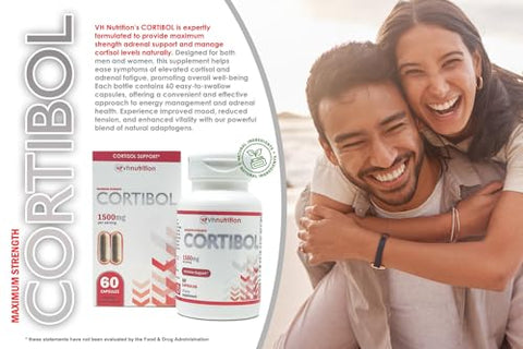 CORTIBOL | Suporte Máximo para Adrenais* | Rhodiola, Cordyceps e Eleuthero | 60 Cápsulas - VH Nutrition