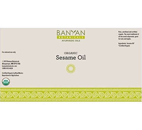 Óleo de Gergelim Orgânico Banyan Botanicals – 100ml (G) | Benefícios para a Saúde e Beleza