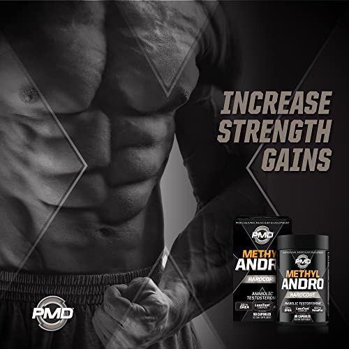 Sports Methyl Andro com DHEA Amplifica Testosterona para Crescimento Muscular Magro e Ganho de Força – Desempenho em Levantamento de Peso e Treino – Suplemento Alimentar (90 Cápsulas Vegetarianas) - PMD
