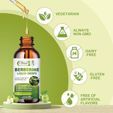 Alliwise - Berberine Líquido 2 Unidades – Reforço Imunológico