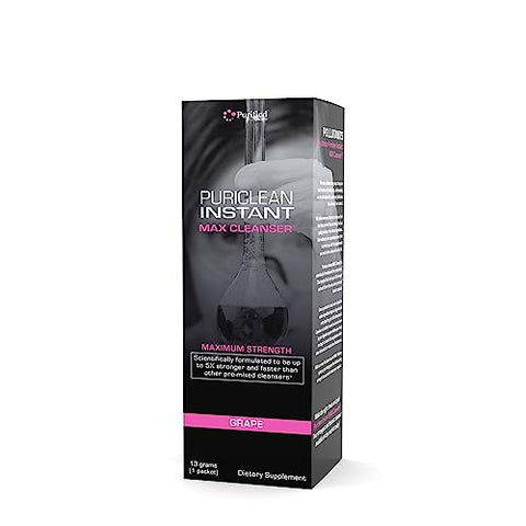 Puriclean Instant MAX Cleaner – Limpeza Instantânea e Completa do Corpo e do Cólon – Desintoxicação Saudável para Álcool e Desintoxicação do Corpo, 5X Mais Forte - Wellgenix