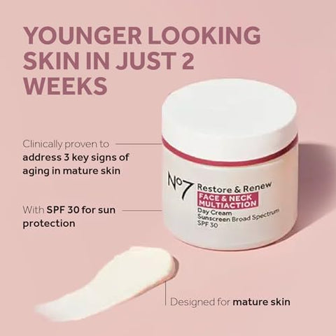 Restore: Creme Facial Restaurador 30ml | Resultados Visíveis | Antienvelhecimento - No7