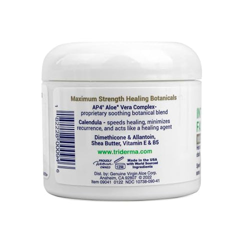 Creme Intenso de Cicatrização Rápida, Reduz Tempo de Cicatrização para Irritações Leves, Erupções Cutâneas, Arranhões, Cortes 4g - TriDerma