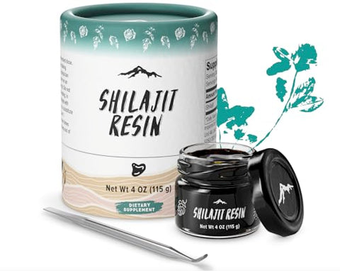 Pure Himalayan Shilajit - Shilajit Puro do Himalaia, Alta Potência Nutricional, Resina de Shilajit Grau A com 85 Minerais Traços Derivados de Plantas e Ácido Fúlvico, Energia