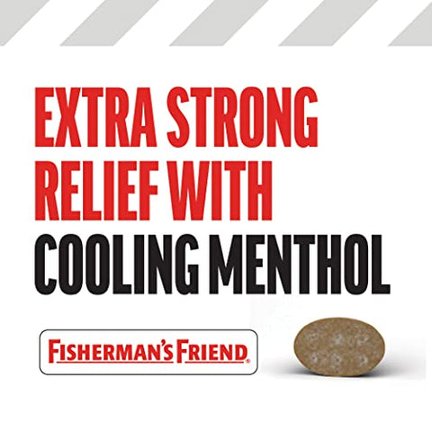 Fisherman's Friend - Fisherman’s Friend Pastilhas para Tosse, Supressor de Tosse e Pastilhas para Dor de Garganta, Original Extra Forte, 10mg de Mentol, 480 Pastilhas (12 Pacotes de 40)