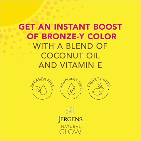 Natural Glow Bronzeador Hidratante Autobronzeador Instantâneo, Tom Profundo, 177 ml - Jergens