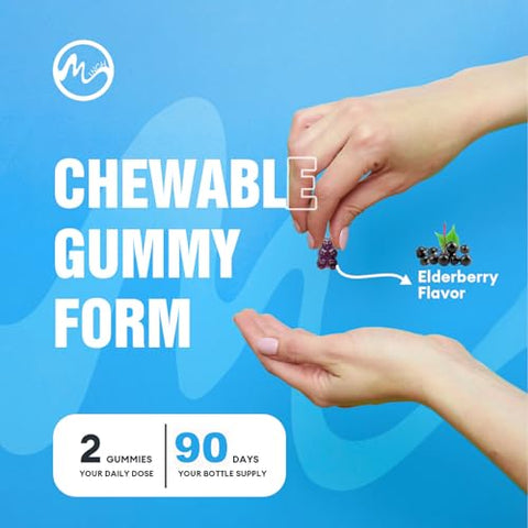 M inch - Gummies de Glucosamina e Condroitina, 1500mg Glucosamina