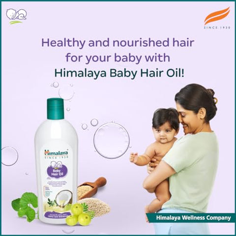 Óleo de Cabelo para Bebê Himalaya, 200ml – Nutrição e Cuidado para os Fios