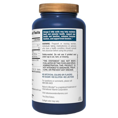 Nature's Wonder - Óleo de Peixe Nature’s Wonder 1100 mg Ômega-3 EPA – Benefícios para a Saúde
