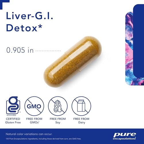 Liver-G.I. Detox – Desintoxicação do Fígado – Limpeza do Fígado – 60 cápsulas - Pure Encapsulations