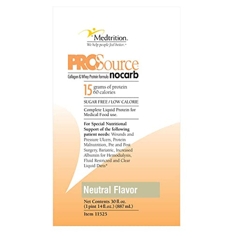 National Nutrition - ProSource Proteína Líquida Sem Carboidratos, Sabor Neutro, Frasco de 30 ml – 1 unidade