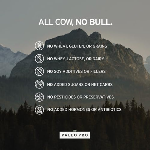 Paleo Pro - Proteína em Pó PaleoPro de Pasto, Livre de Glúten e Laticínios | Sem Açúcar, Soja, Grãos ou Carboidratos Líquidos | Paleo