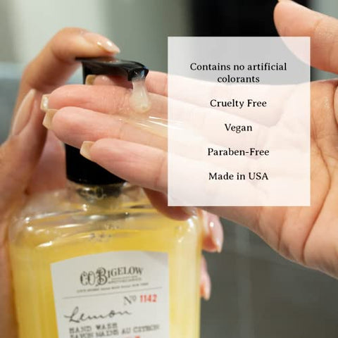C. O. Bigelow - C.O. Bigelow Limão Hand Wash – No. 1142, Sabonete Líquido Hidratante com Extrato de Limão  C.O. Bigelow
