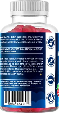 Melatonina Sem Açúcar 60mg – 60 Gomas Vegetarianas – Suplemento Não Viciante - Vitamatic