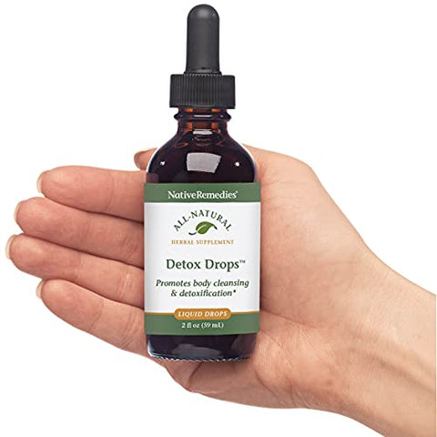 Detox Drops Native Remedies – Limpeza Corporal Sistêmica, Liberação de Toxinas e Função Hepática – 59 mL