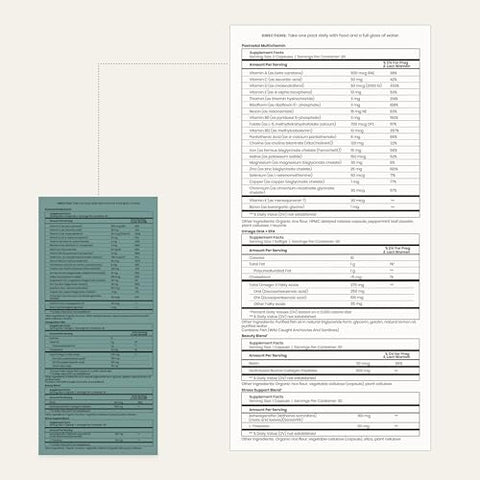 Mom Multi Support Pack – Vitaminas Pós-Parto para Mulheres Apoiarem a Maternidade Inicial e a Amamentação – Sem Glúten, Soja e Laticínios, Não-OGM (30 Pacotes Diários de Comprimidos) - Perelel