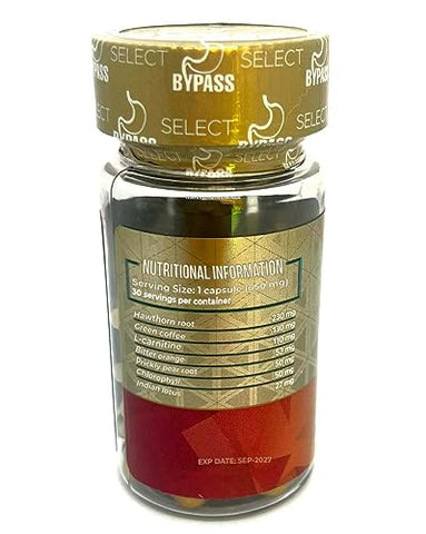 Generic - Bypass Select 2Pack – 30 Cápsulas CADA uno – Tabletas que eliminam a gordura acumulada (2 unidades) – Marca Bypass Select