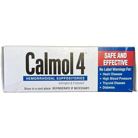 Choice One - CALMOL-4 Supositórios 24 Unidades | Alívio Rápido | Fórmula Calmante | Marca CALMOL