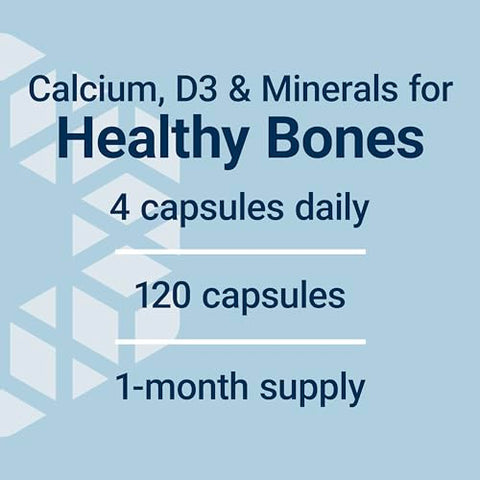 Bone Restore – Mantém a Densidade Óssea Saudável – Cálcio, Vitamina D3, Magnésio, Zinco, Boro e Outros Minerais para a Saúde dos Ossos – Livre de Transgênicos, Sem Glúten – 120 cápsulas - Life Extension